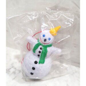 Vintage Jack in the Box Meal Toy 90's Snowman Christmas Ornament